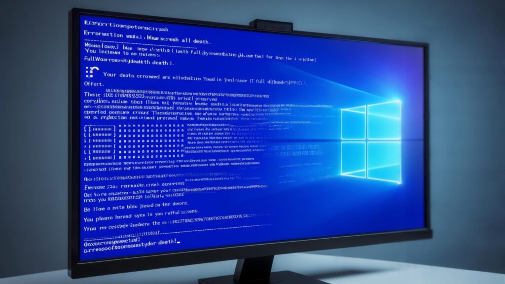 ブルースクリーンがいきなり表示されてしまっている