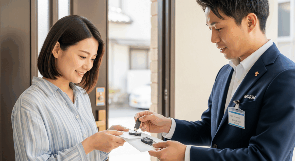 スタッフがご自宅で復旧データを納品（ピックアップサービス、安心）