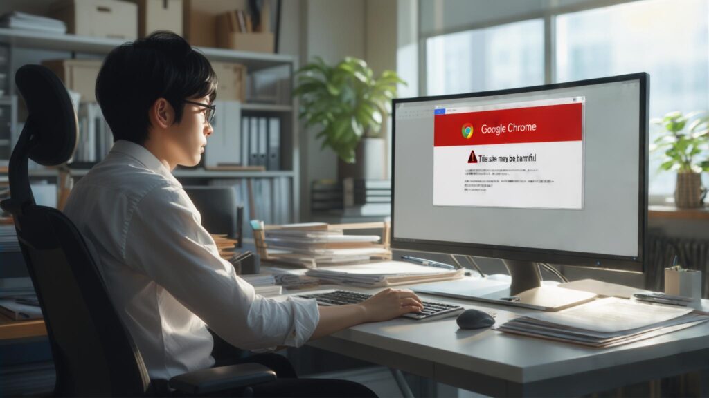 ホームページ のエラー表示正常じゃないホームページを見ている