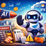 AIの使いすぎによるコスト増加を、ゲートウェイが停止して防ぐイメージ図